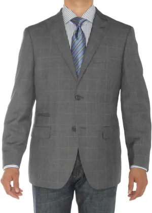 GN Luciano Men's 2 Button Modern Fit Suit Jacket Ticket Pocket Blazer Coat