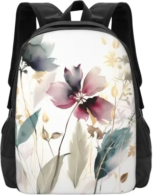 Laptop Backpack For Men Women Modern Botanical Print 15inch Men Lightweight Sport Rucksack Airline Approved Business Work Bag