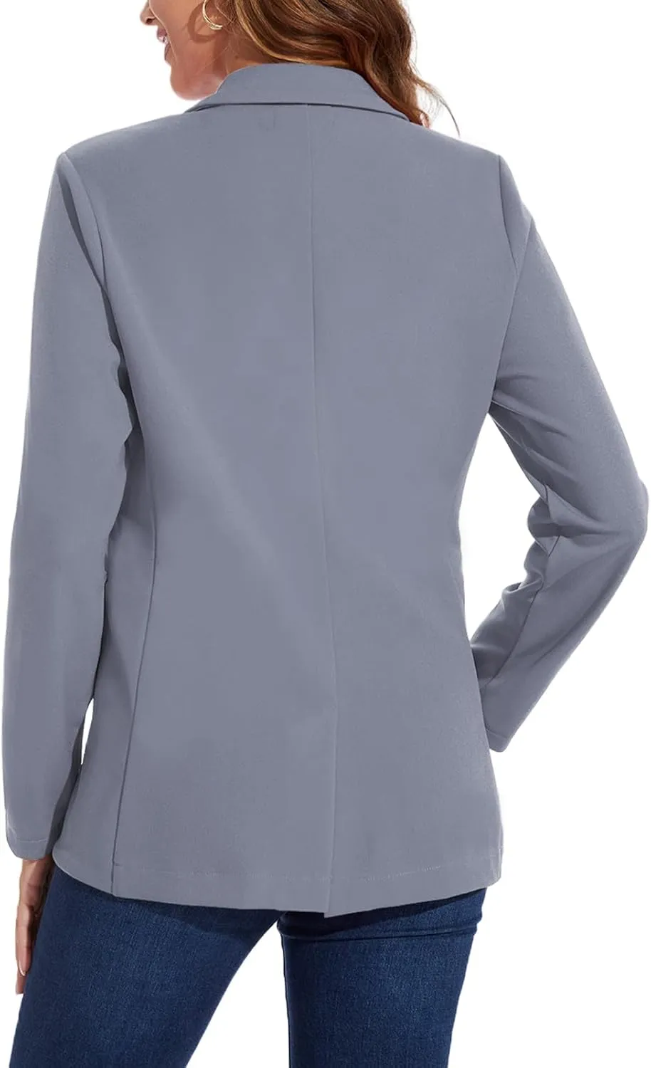 MINTLIMIT Blazers for Women One Button Jacket Suits Notched Lapel Classic Casual Formal Long Sleeve Blazer with Pockets