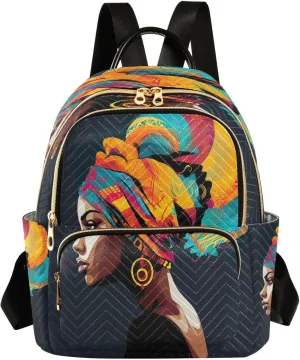 Modern Black Woman Backpack Purse for Women Fashion Small Mini Daypack Purse for Lady Anti-theft Shoulder Bag Back Pack Weekend Bag