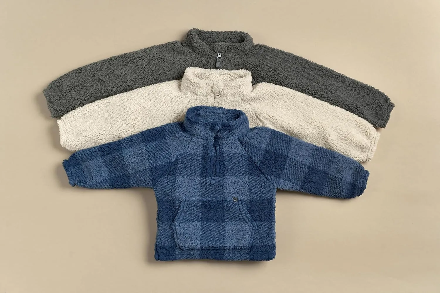 Modern Moments by Gerber Boys' Baby and Toddler Microplush Half-Zip Pullover
