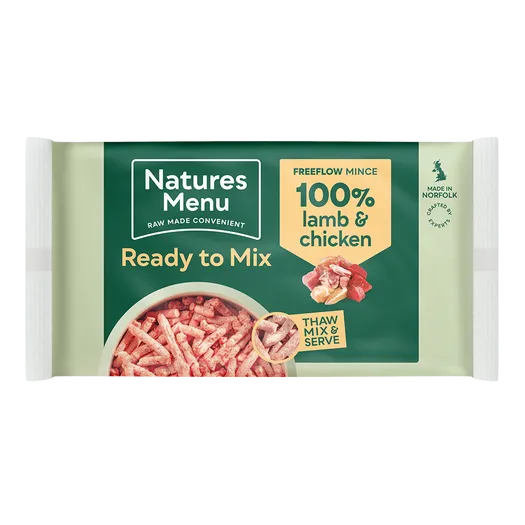 Natures Menu Ready To Mix 100% Lamb & Chicken Freeflow 2kg