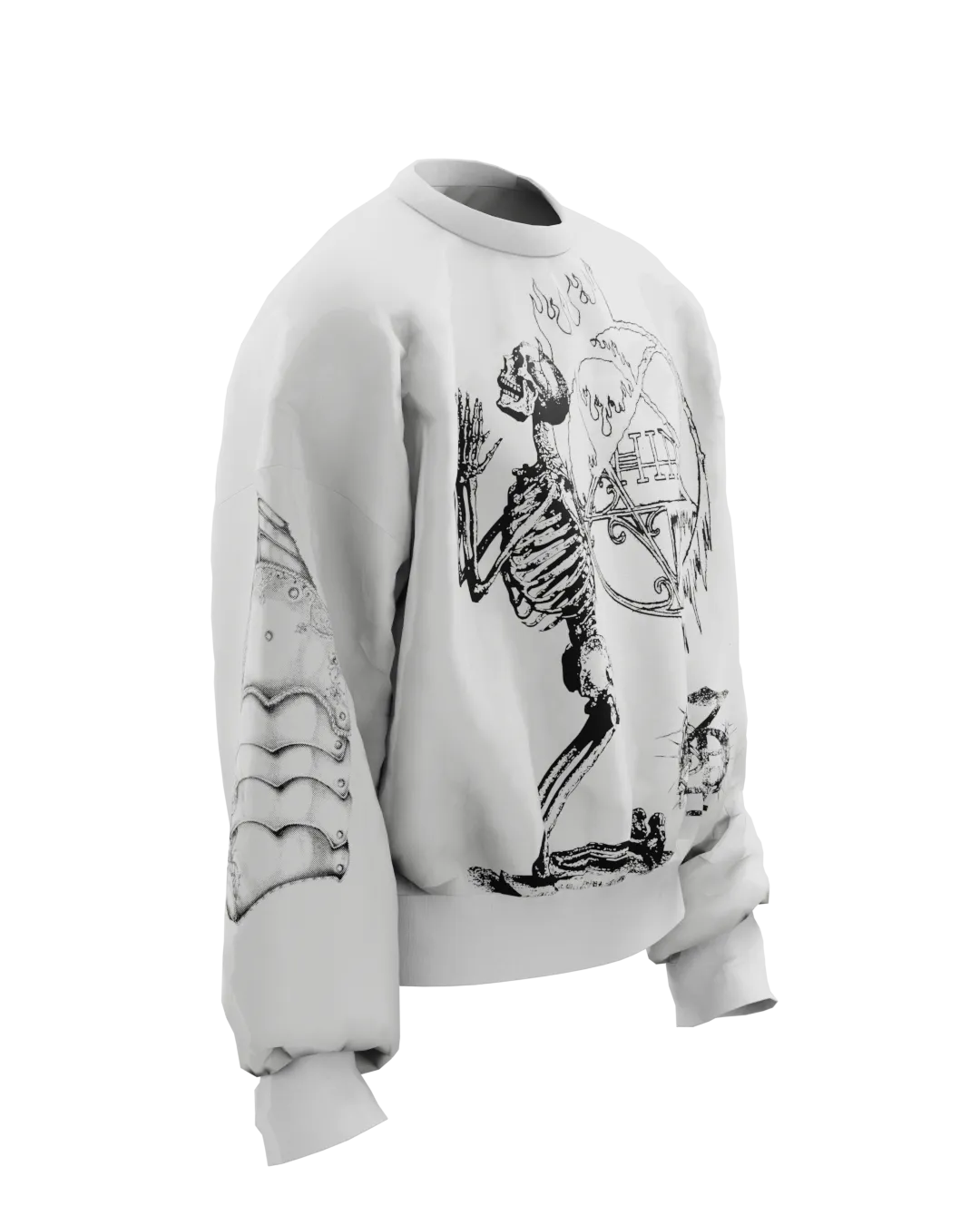 Pentagram Boxy Long Sleeves Sweatshirt