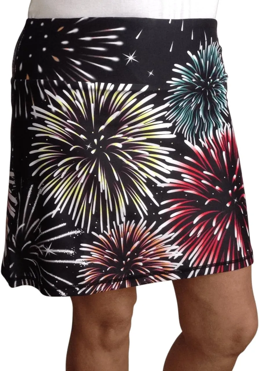 ReadyGOLF Fireworks Ladies Active Skort