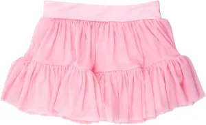RuffleButts Girls Athletic Active Tulle Skort