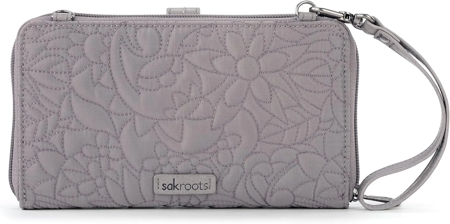 Sakroots Artist Circle Smartphone Crossbody in Eco Twill, Detachable Wristlet Strap