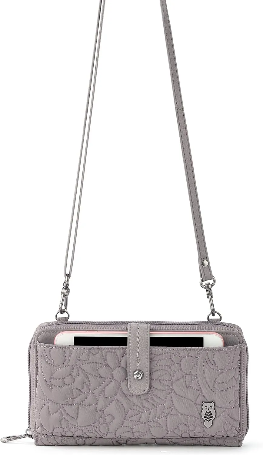 Sakroots Artist Circle Smartphone Crossbody in Eco Twill, Detachable Wristlet Strap