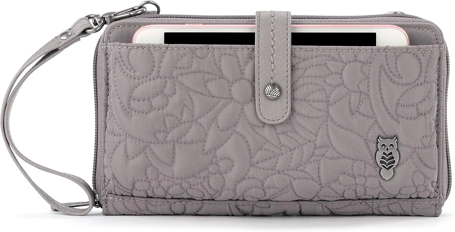 Sakroots Artist Circle Smartphone Crossbody in Eco Twill, Detachable Wristlet Strap