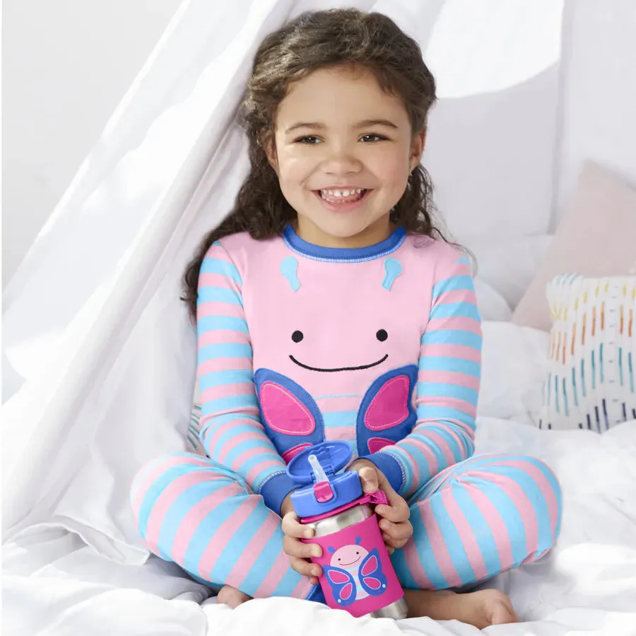 Skip Hop Zoo SS Straw Bottle (Butterfly)