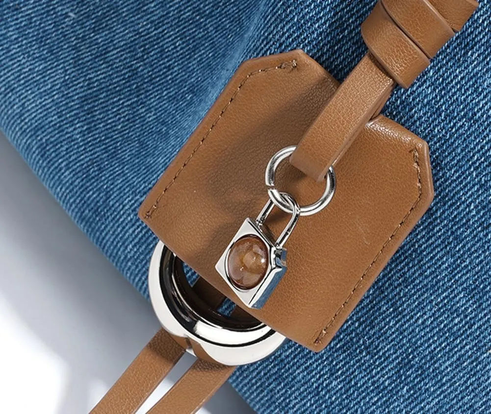 Slouchy Denim Purse for Women Retro Crossbody Bucket Bag Underarm Hobo Handbag Satchel Shoulder Bag Tote Purse Carryall 2025