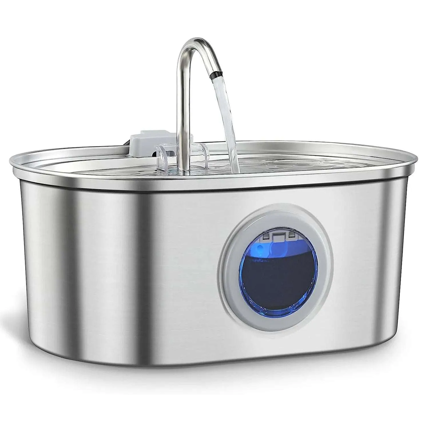 Stainless Steel Cat Water Fountain  Automatic Pet Water Dispenser with Sensor