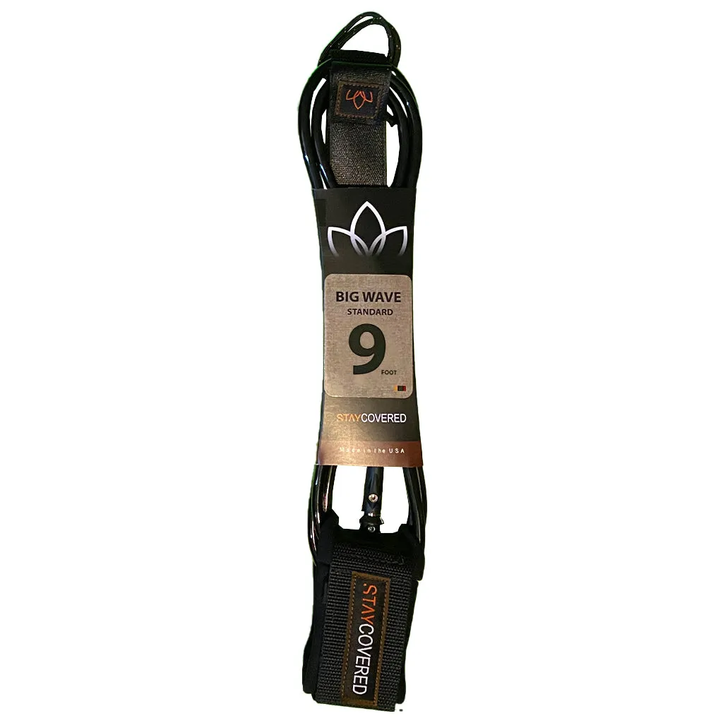 Stay Covered Big Wave Standard Surf Leash - 9'x5/16