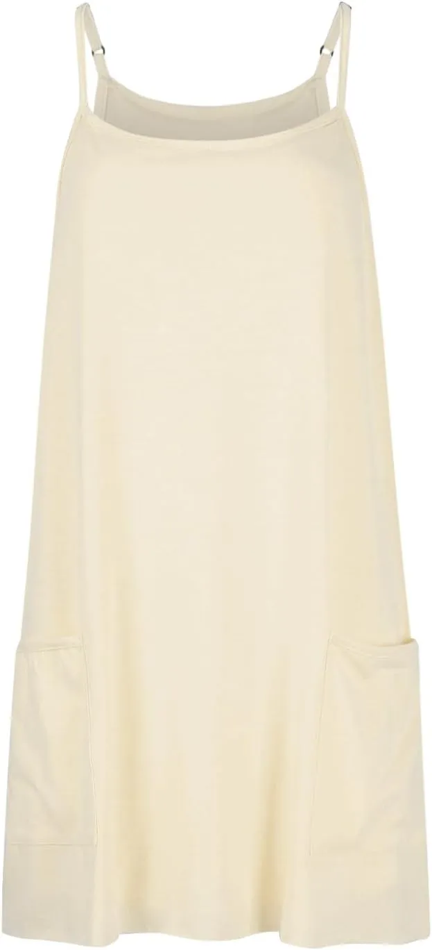 Tennis Dress for Women Built-in Shorts Casual Sleeveless Spaghetti Strap Sundress Workout Athletic Dress with Pocket