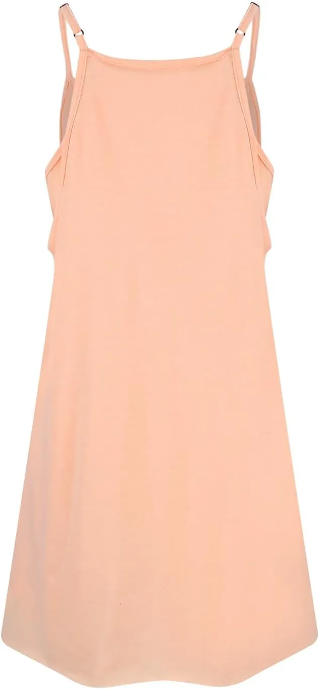 Tennis Dress for Women Built-in Shorts Casual Sleeveless Spaghetti Strap Sundress Workout Athletic Dress with Pocket