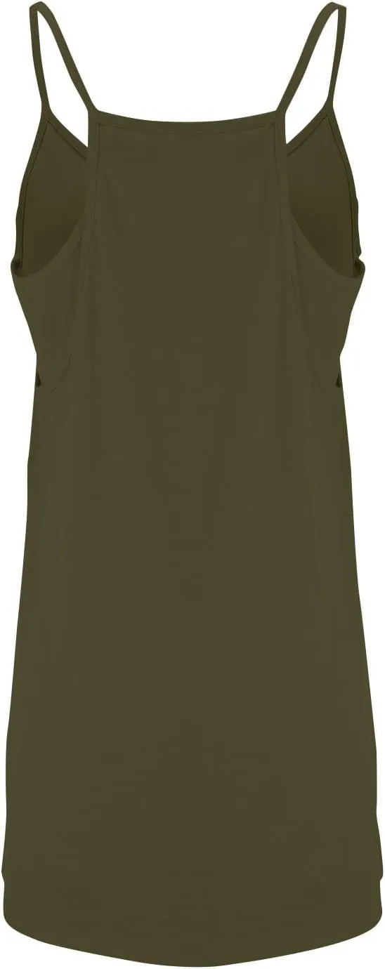 Tennis Dress for Women Built-in Shorts Casual Sleeveless Spaghetti Strap Sundress Workout Athletic Dress with Pocket