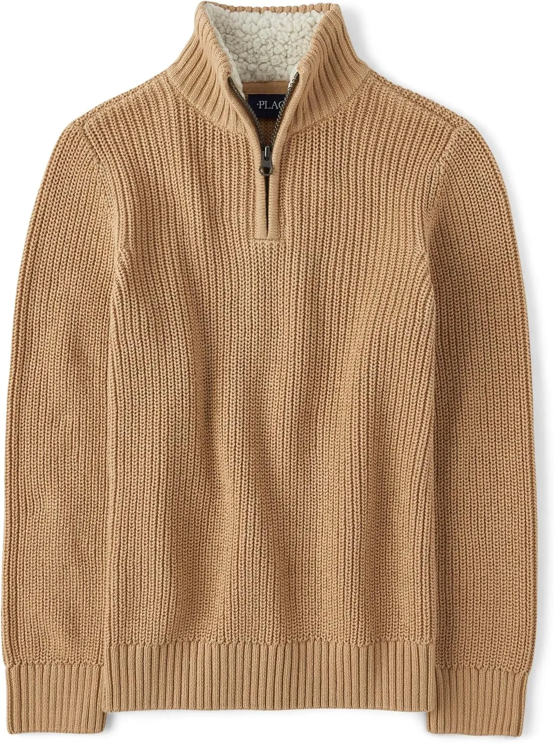 The Children's Place Boys' Long Sleeve Quarter Zip Pullover Sweater