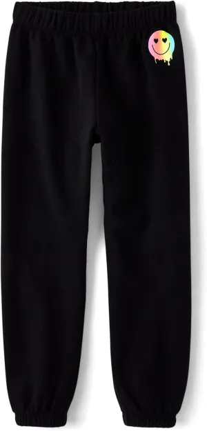 The Children's Place Girls' Active Fleece Jogger Pants
