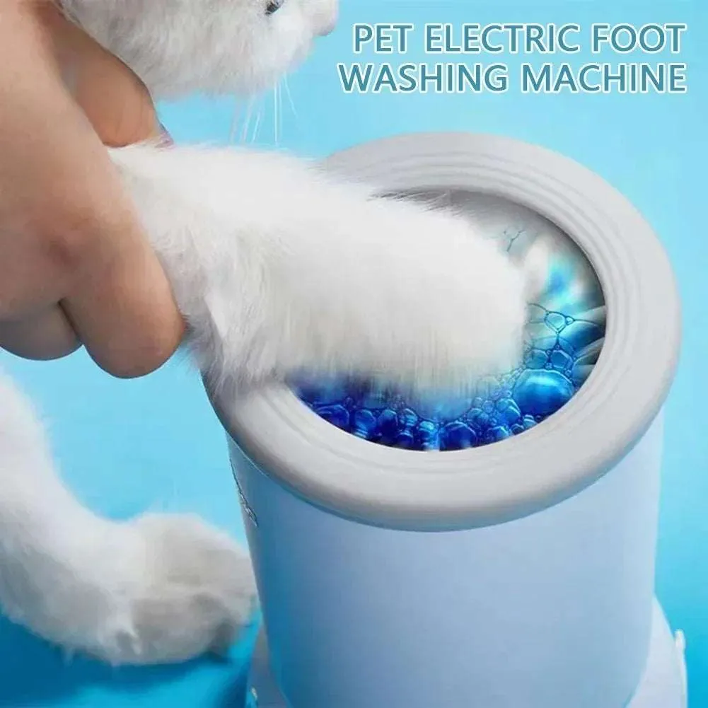 TheWellBeing Portable Electric Dog & cat Paw Washer  USB Rechargeable Automatic Pet Paw Cleaner
