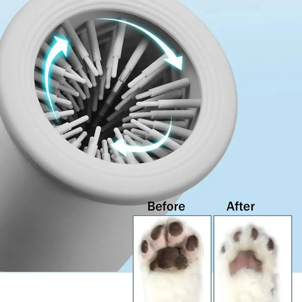 TheWellBeing Portable Electric Dog & cat Paw Washer  USB Rechargeable Automatic Pet Paw Cleaner