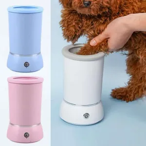 TheWellBeing Portable Electric Dog & cat Paw Washer  USB Rechargeable Automatic Pet Paw Cleaner