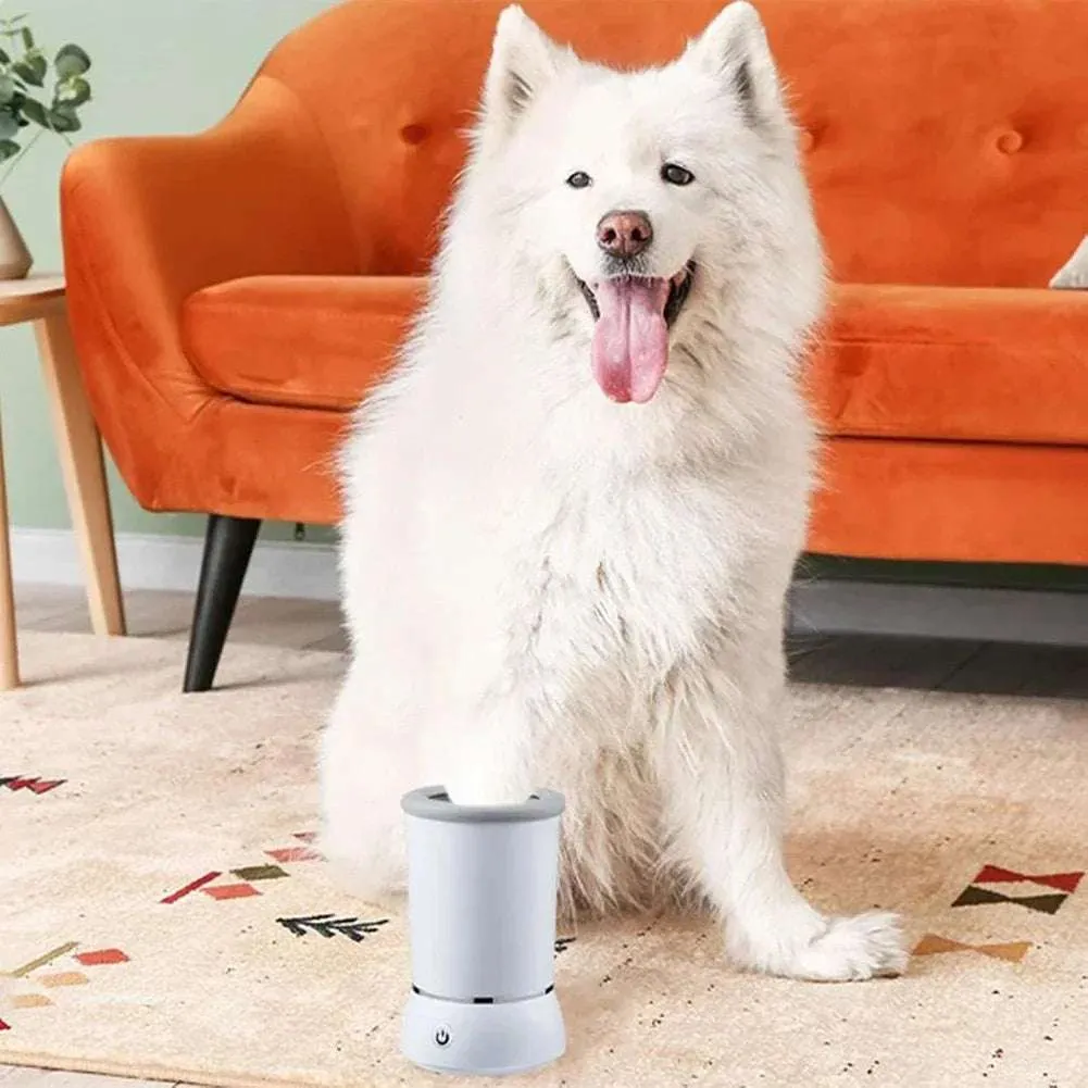 TheWellBeing Portable Electric Dog & cat Paw Washer  USB Rechargeable Automatic Pet Paw Cleaner