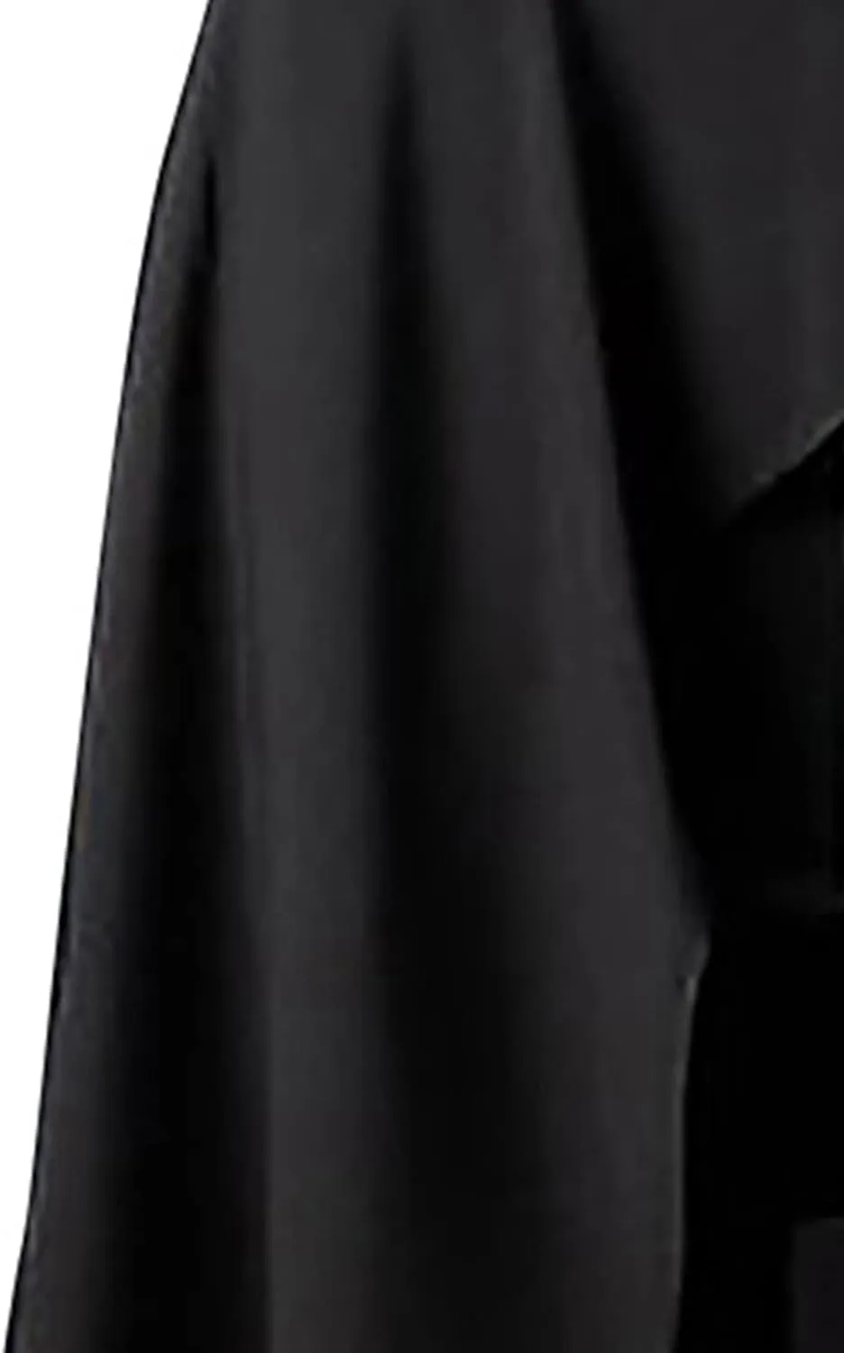 Uillui Women's Vintage Punk Gothic Skirt Lace-Up Split Midi Skirt Steampunk Gothic Pleated Skirt Victorian Pirate Wrap Skirt