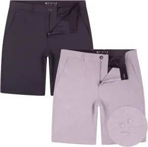 Visive Boys Hybrid Golf Shorts, Blue, Size 22-30, Modern Classic Fit, Quick Dry, 2 Pockets