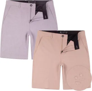 Visive Boys Hybrid Golf Shorts, Blue, Size 22-30, Modern Classic Fit, Quick Dry, 2 Pockets