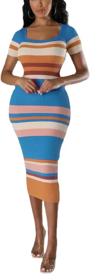 Women's Fashion Sexy Sports Vitality Slim V Neck Short Sleeveless Pleated Dress