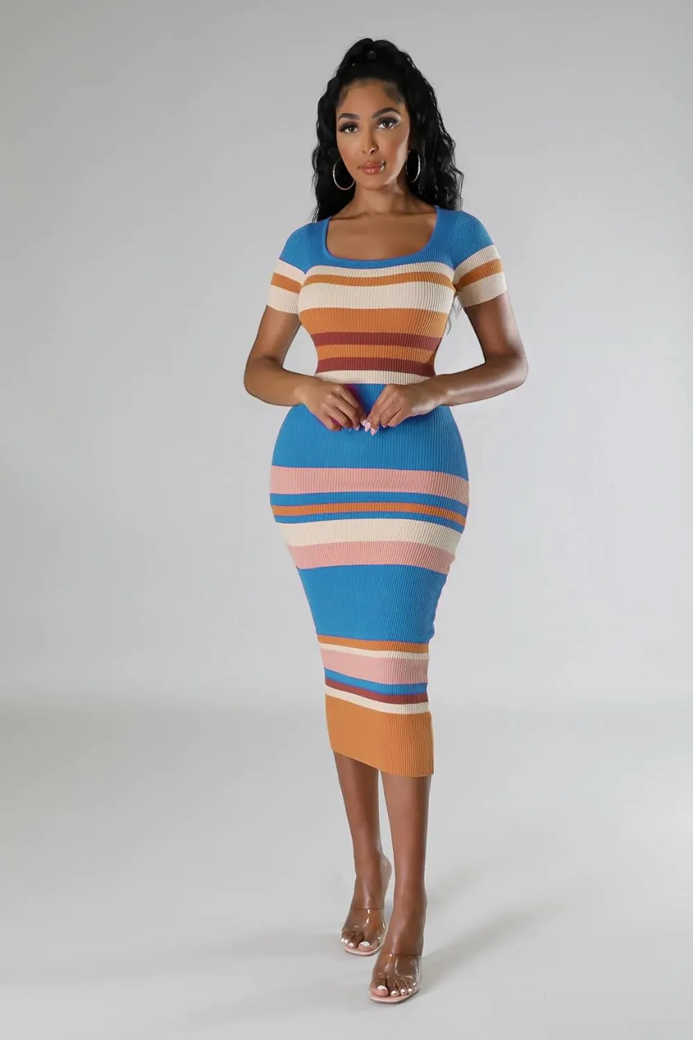 Women's Fashion Sexy Sports Vitality Slim V Neck Short Sleeveless Pleated Dress